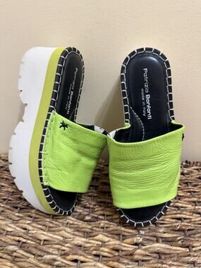 Patrizia Bonfanti plataforms green made in Itsly 36 sz 6.5/7